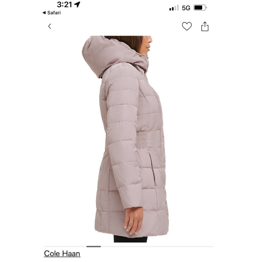 BRAND NEW WITHOUT TAGS-Cole Haan Womens Hooded Down Puffer Coat​​ - Picture 11 of 12